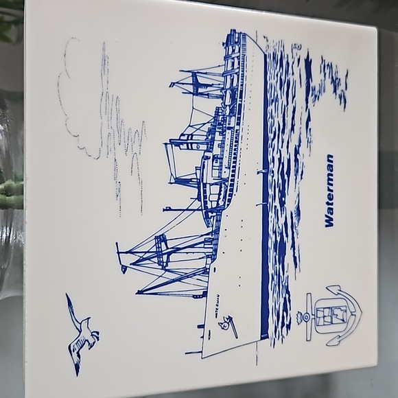 Vintage tile for hanging or hot pots - Picture 2 of 3